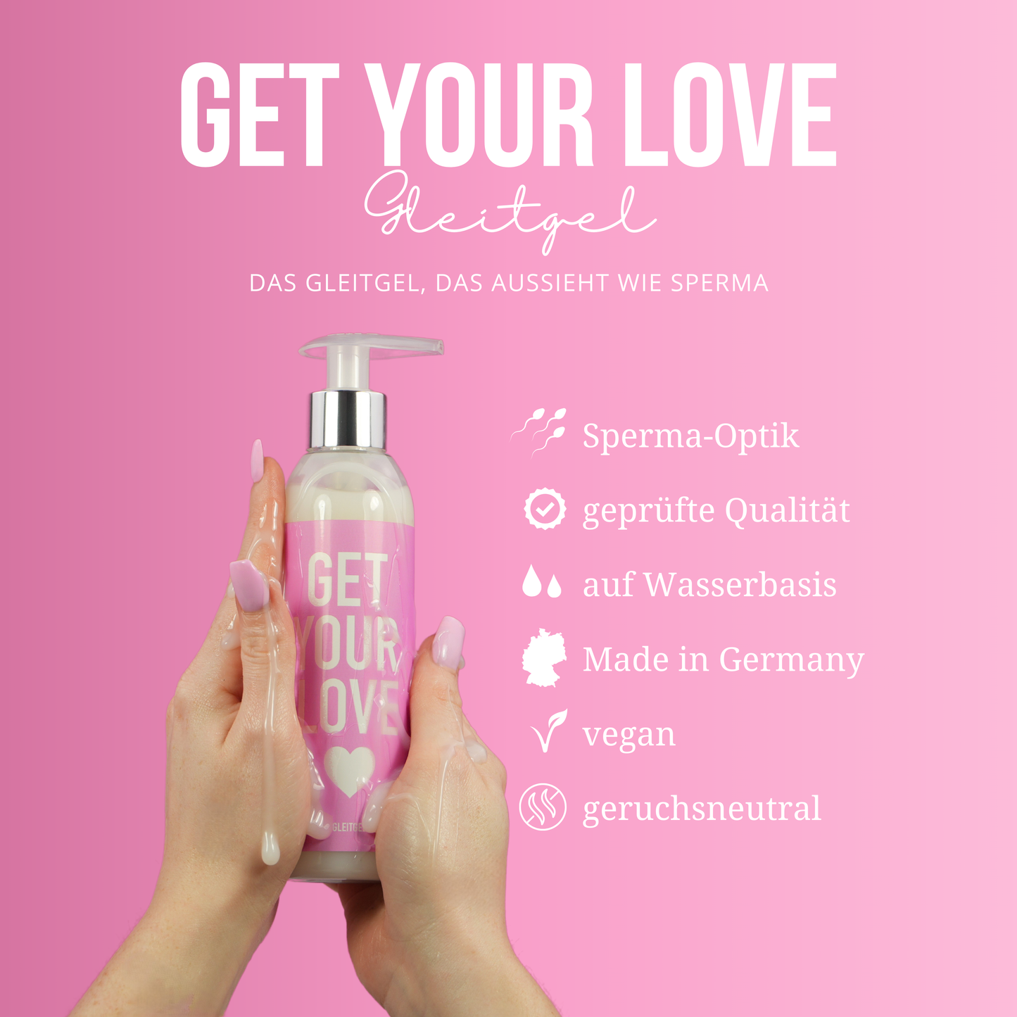 Fake Sperma Cum Gleitgel - künstliches Sperma Gleitgel auf Wasserbasis 200 ml